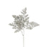 Glittered/Sequin Fern Leaves Spray - Silver