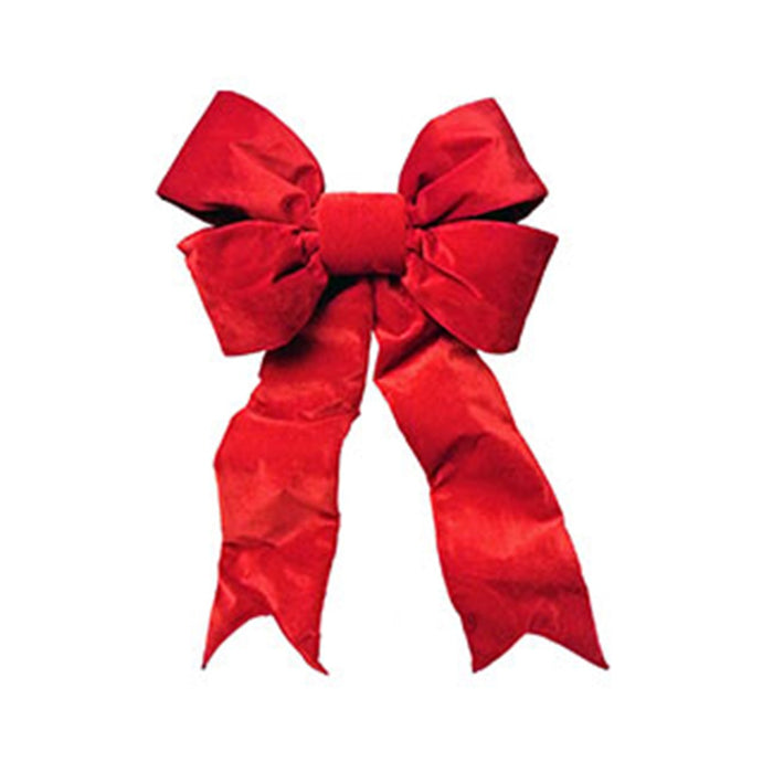 24 in Red Velvet Bow