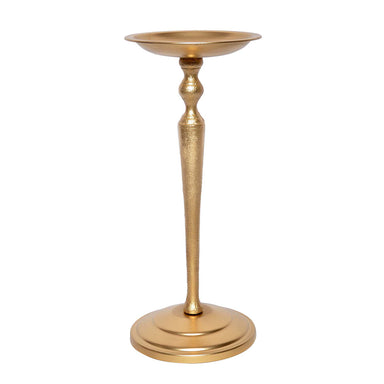 9" Aluminum Gold Pillar Holder