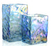 Opalescent Rectangle Vase - Blue