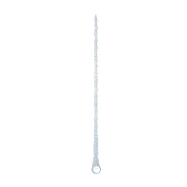 18" Glass Glittered Icicle Ornament - Clear