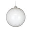 120 mm Plastic Ball Ornament - Shiny White