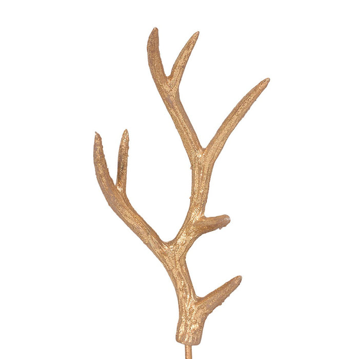 25" Plastic Antler Stem - Gold