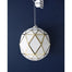 5" Borealis Glitter Ball Ornament - White/Gold