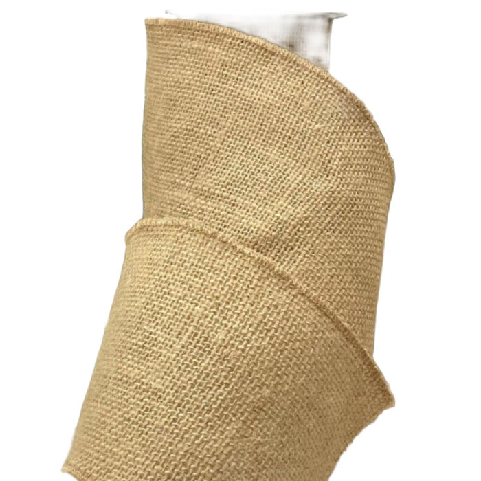 2.5 in Burlap Ribbon - Natural