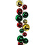 6 Ft Mega Ball Garland - Red/Green/Gold