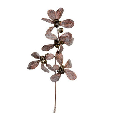 22 in Loquat Leaf w/Bell Spray - Coffee/Gold