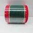 4 in Velvet Stripe Ribbon - Red/Green/Gold