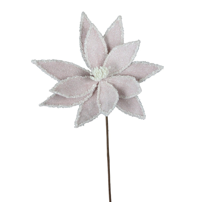 22 in Frosted Flower Stem - Pink