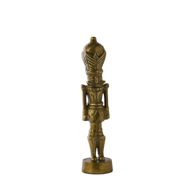 14.75 in Vintage Nutcracker Figurine - Antique Gold