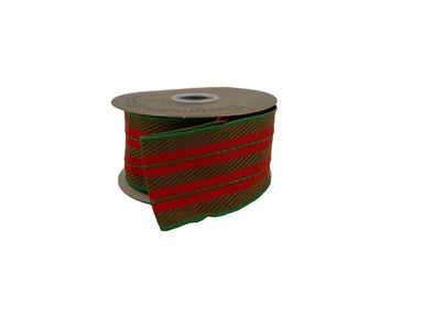 Stripe Ribbon - Red/Green