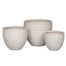 Round Horizontal Scored Fiber Clay Pot