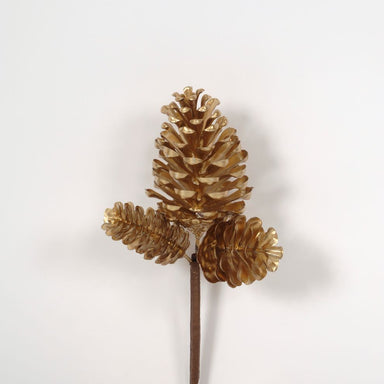 11" Metallic Pinecone Pick 3pcs