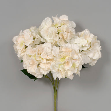 Cream Polyester Hydrangea Bush