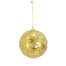 4 in Frost Crinkle Foil Ball Ornament - Gold