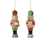 5 1/2 in Glass Toy Soldier Bear Ornament w/Hanger - Multicolor