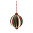 5 in Velvet Jewel Ball Ornament - Red/Green/Gold