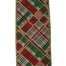 2.5 in Plaid Ribbon - Red/Green/Gold