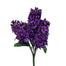 18 in Polyester Hyacinth Handwrapped Bush - Purple