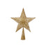 34 in Glittered String/Wire Large Christmas Tree Topper - Gold