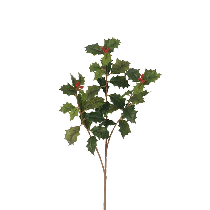 27 in Holly/Berry Spray - Green