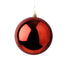 400 mm Plastic Ball Ornament - Red/Gold