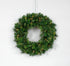 48 in Vinyl Pre-Lit Deluxe Evergreen Double Wreath