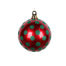 140 Mm Polka Dot Ball Ornament - Red/Green