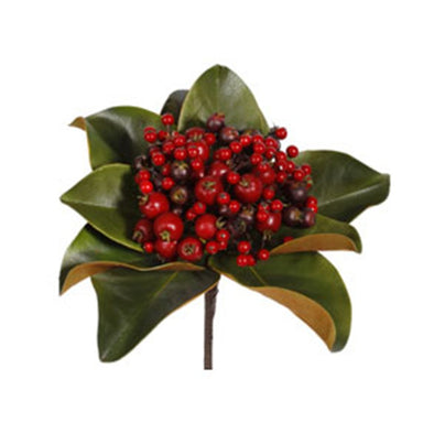 12 in Holiday Pick w/Crabapple - Multicolor