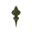 9 3/4 in Plastic Flocked Finial Ornament - Hunter
