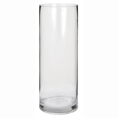 14" Clear Cylinder Vase