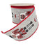 Nutcracker Ribbon - Red/Grey