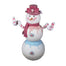 25 in Candy Tabletop Snowman - White/Multicolor