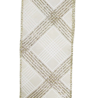 2.5 in Lattice Ribbon - Ivory