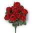 18 1/2" Polyester Rose Bush - Red