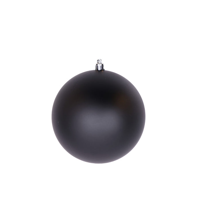 250 mm Plastic Ball Ornament - Matte Black