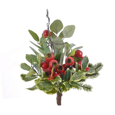 13.5 in American Holiday Bouquet - Red/Green