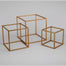 Gold Metal Cube Frame - Large