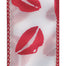 #9 Wired Liplock Ribbon - Red/White, 10 Yds