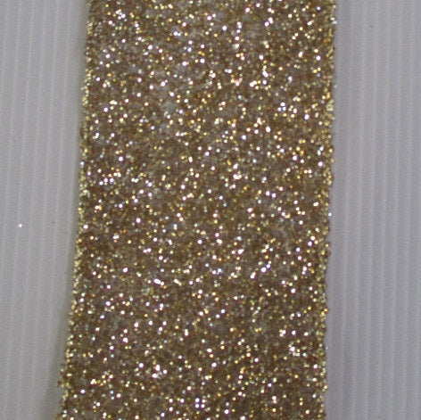 Glitter Mesh Ribbon - Gold