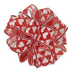 #9 Wired Sparks Ribbon - Red, 10 Yds