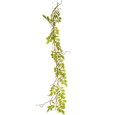 Wisteria Foliage Garland 5 Ft - Green