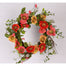 24" Garden Poppy Wreath - Orange/Coral
